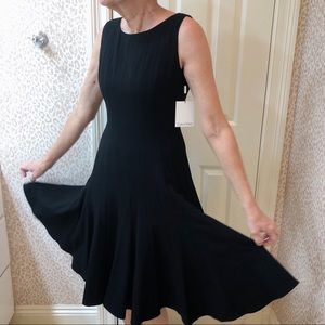 NWT Calvin Klein Black Flare Dress